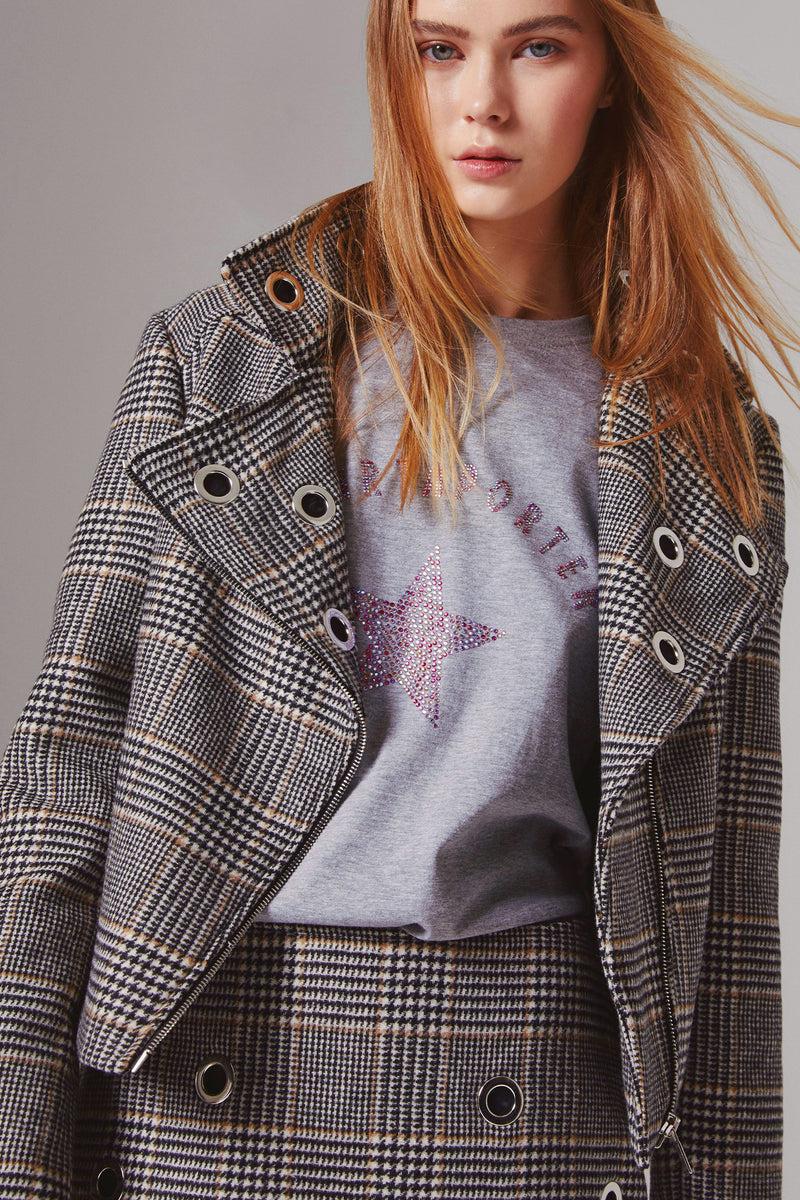 Shirtaporter Biker Jacket in Principe di Galles