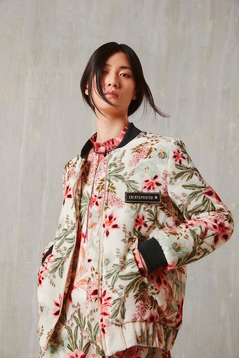 Shirtaporter BOMBER CORTO IN VELLUTO