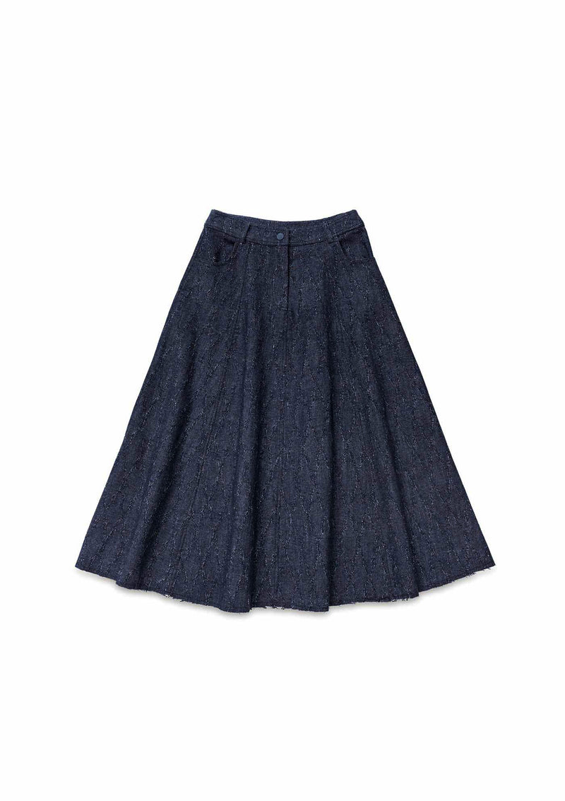 Shirtaporter Gonna In Denim Jacquard