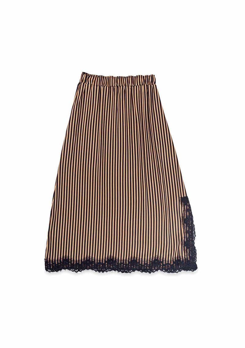 Shirtaporter GONNA LONGUETTE CON PIZZO