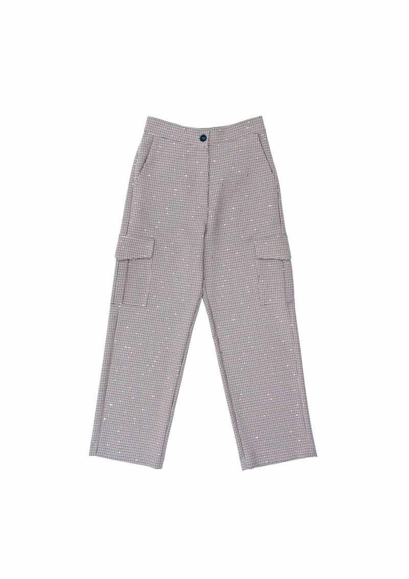 Shirtaporter Pant Cargo In Pied-de-Poule