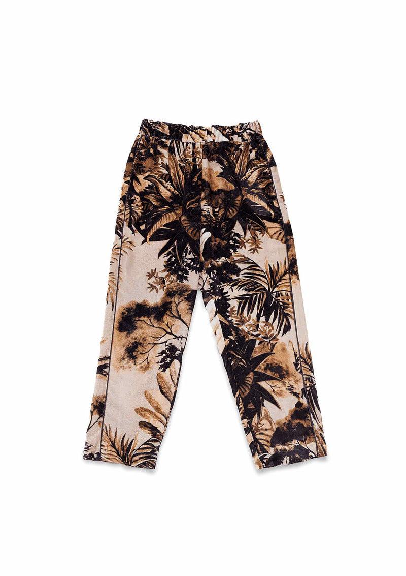 Shirtaporter PANTALONE IN VELLUTO CON PIPING