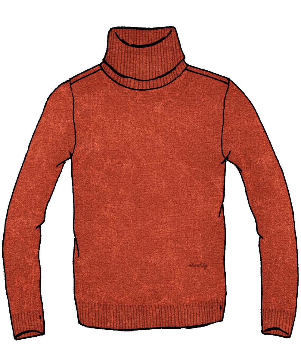 Shockly CHENILLE-ROLLNECK Orange