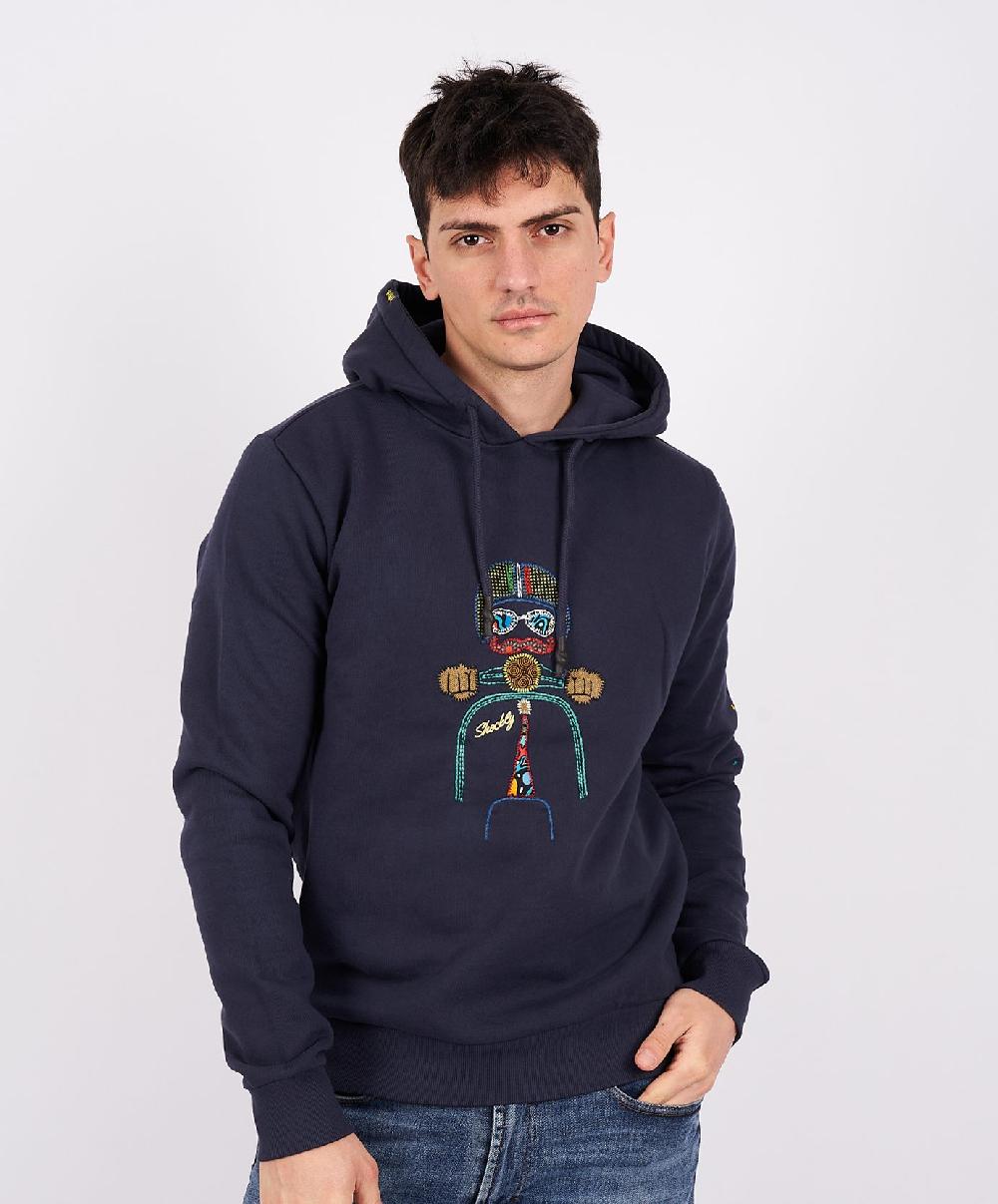 Shockly FELPA-HAND-VESPA-HOOD Navy