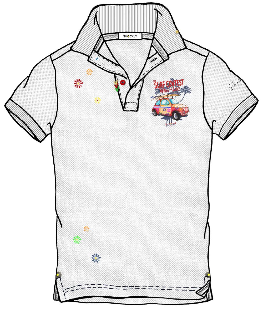 Shockly POLO-HAND-500-SURF White