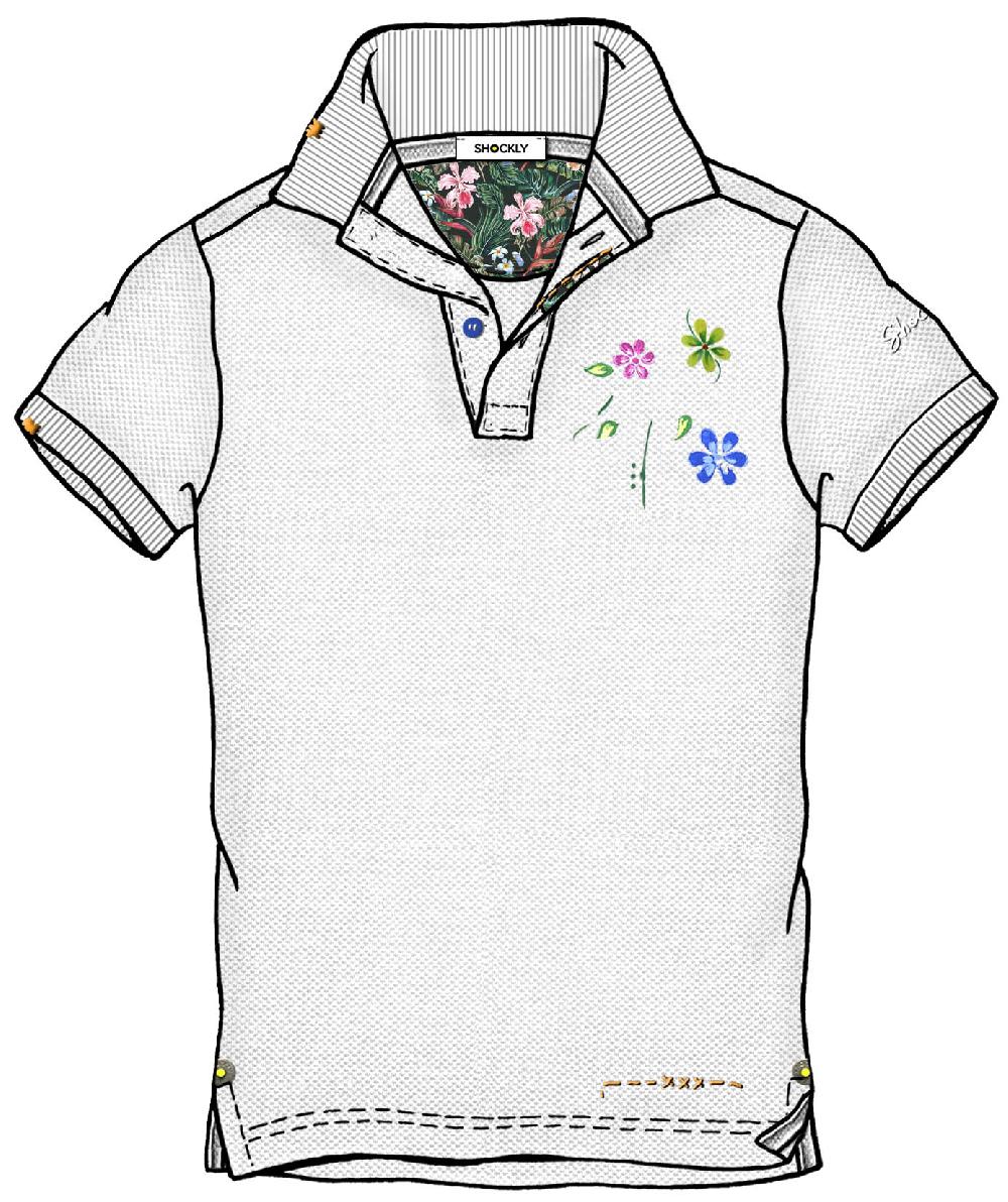 Shockly POLO-HAND-FLOWER White