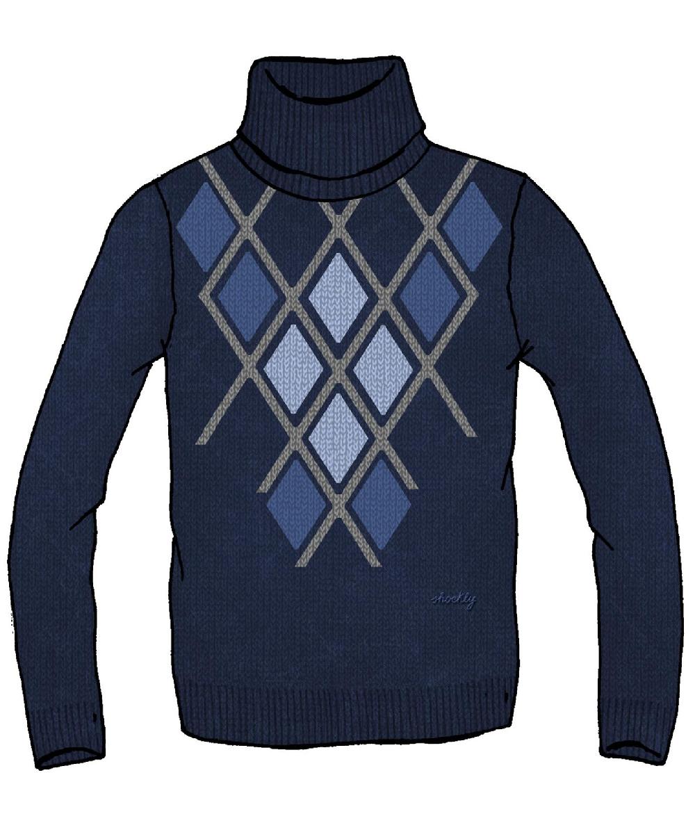 Shockly ROMBHUS-ROLLNECK Navy