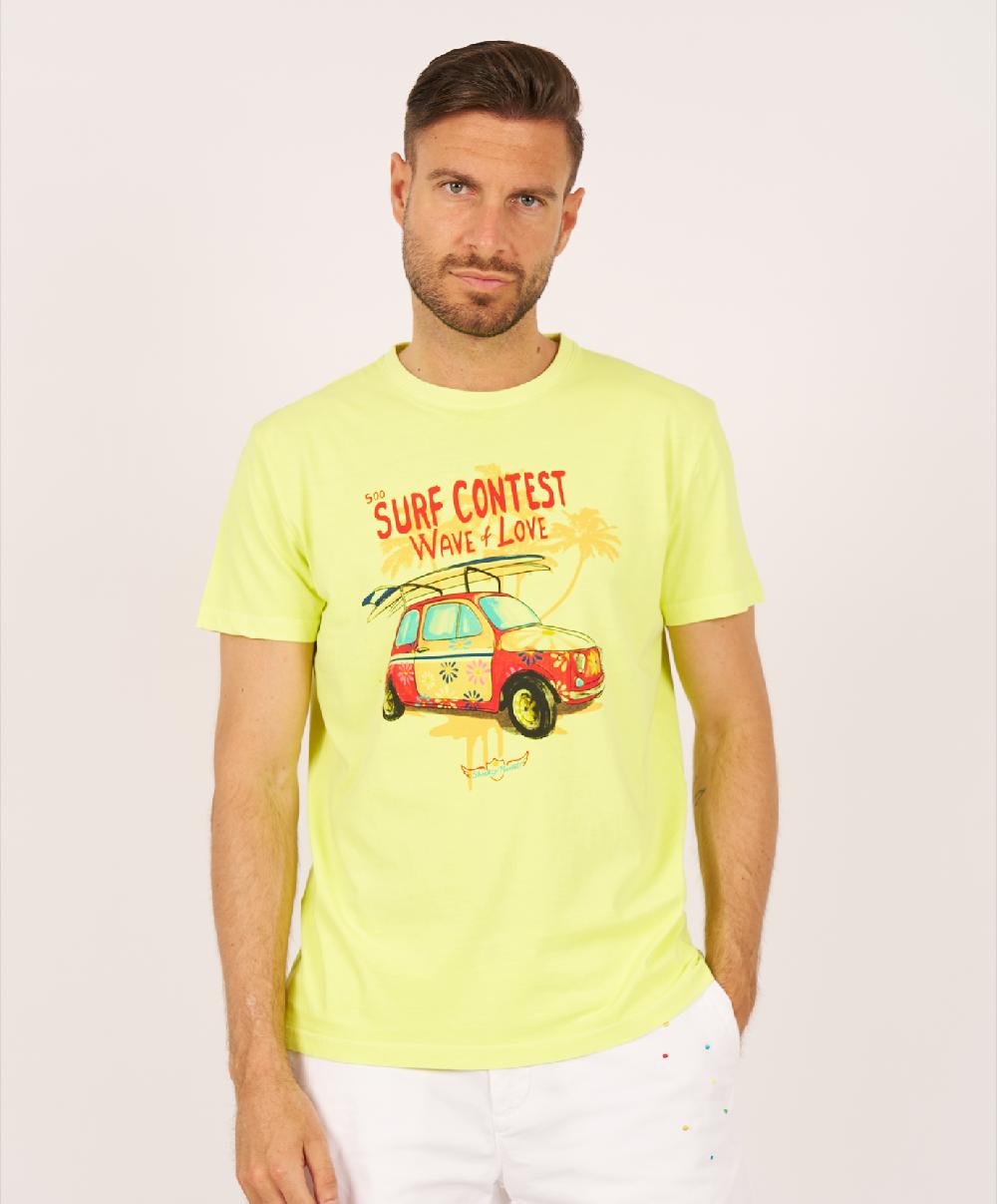 Shockly T-SHIRT-500 Yellow-Fluo