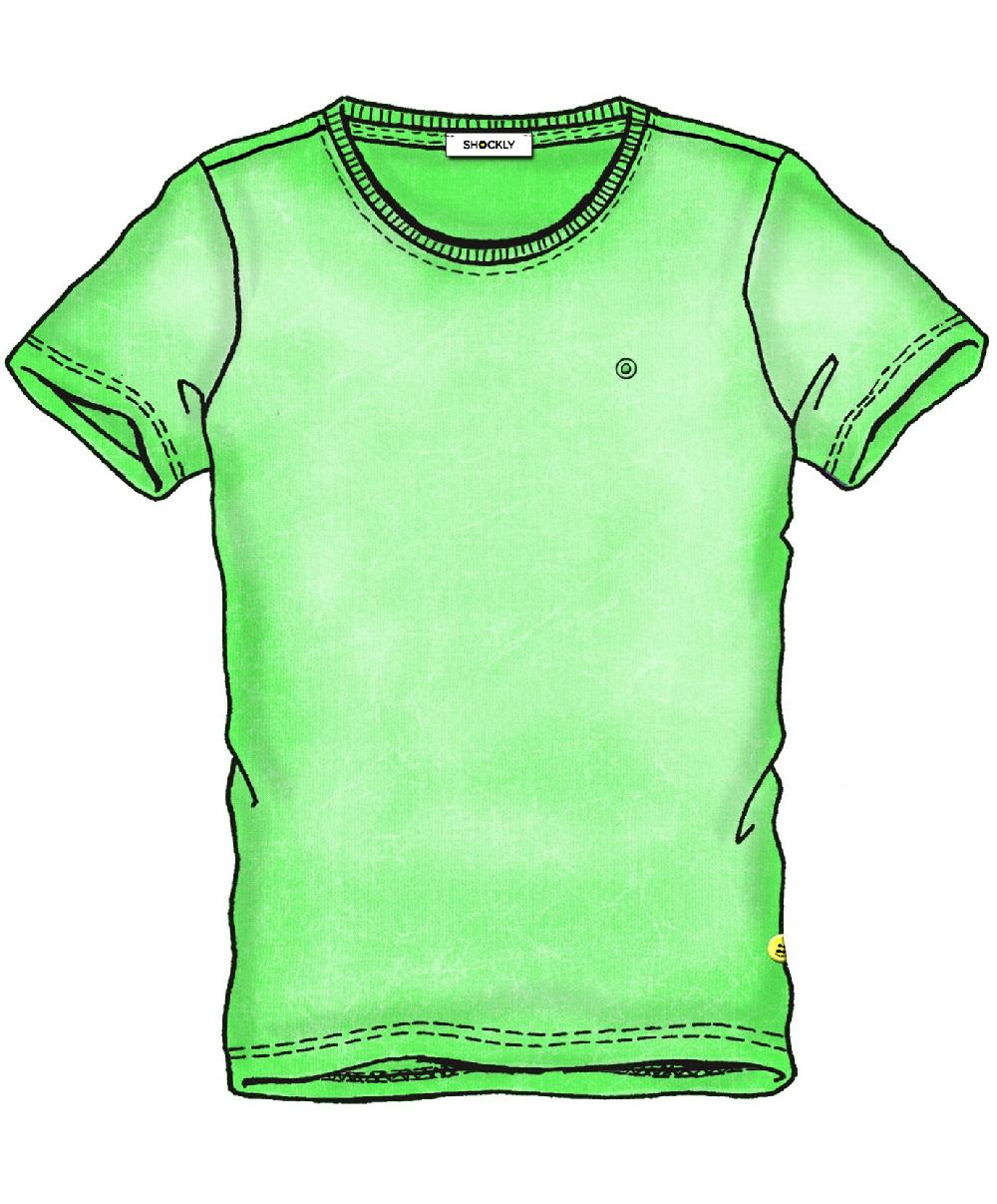 Shockly T-SHIRT-CLEAN Green-Fluo