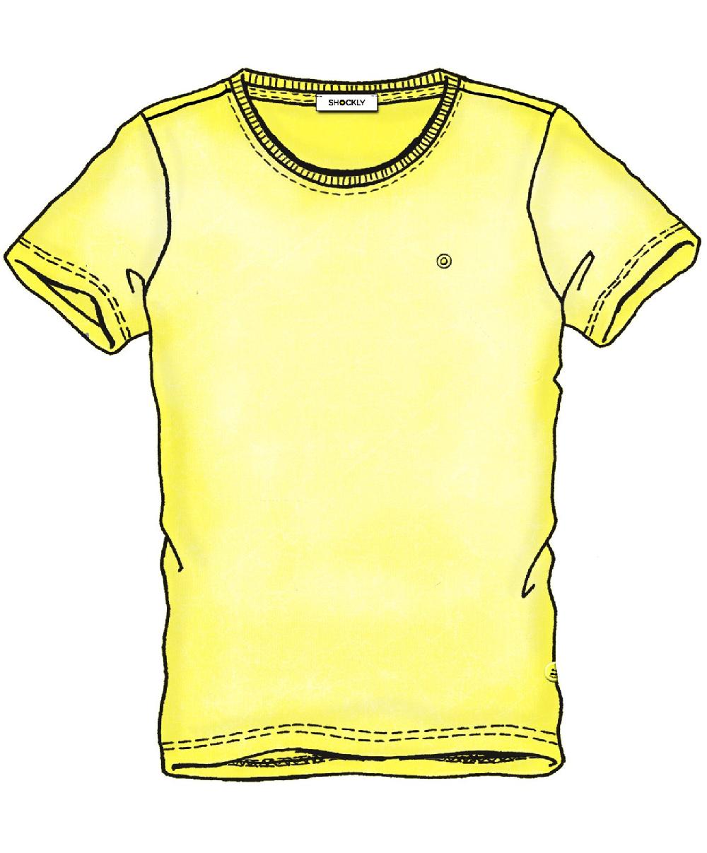 Shockly T-SHIRT-CLEAN Yellow-Fluo