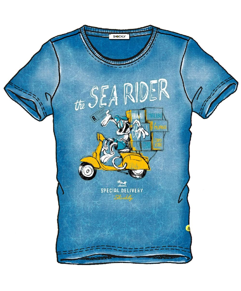 Shockly T-SHIRT-DELIVERY Blue