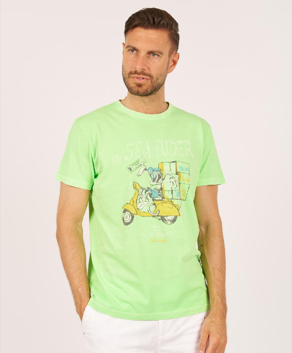 Shockly T-SHIRT-DELIVERY Green-Fluo