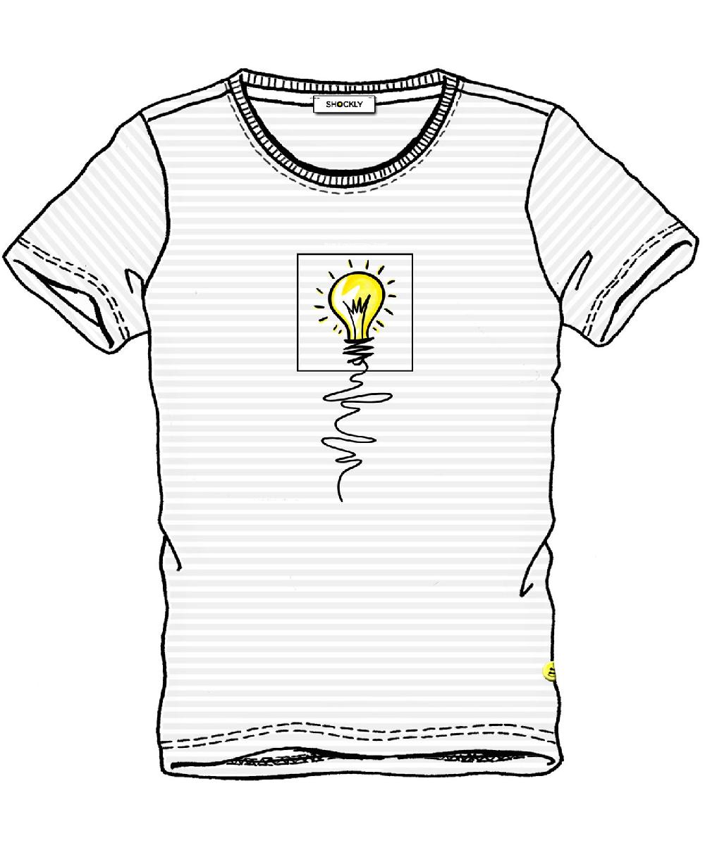 Shockly T-SHIRT-LAMP White