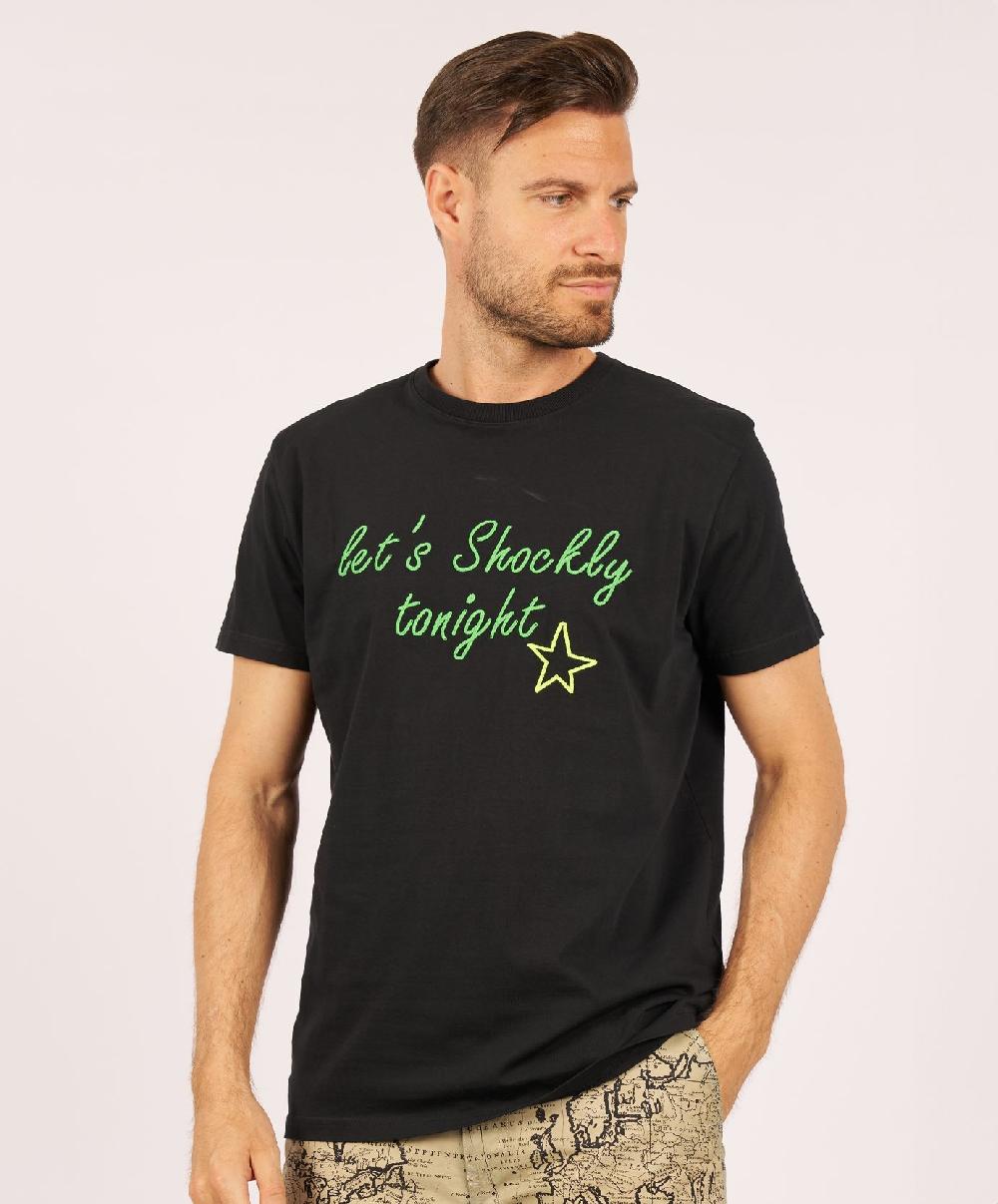 Shockly T-SHIRT-LET’S-SHOCKLY Black