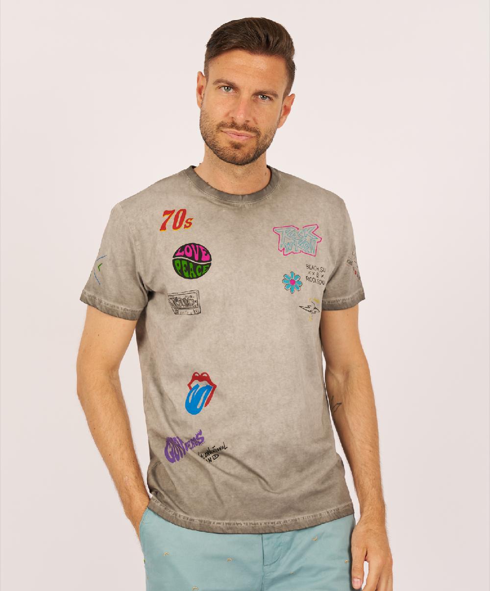 Shockly T-SHIRT-MUSIC Sand