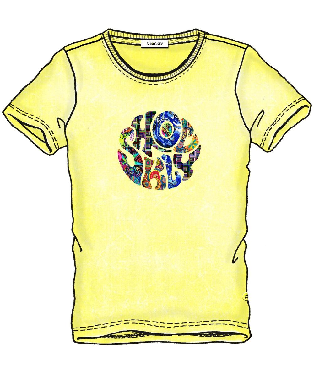 Shockly T-SHIRT-SHOCKLY Yellow-Fluo