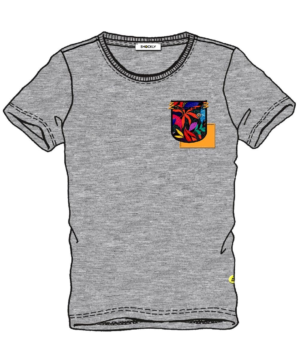 Shockly T-SHIRT-TAHITI Grey-Melange