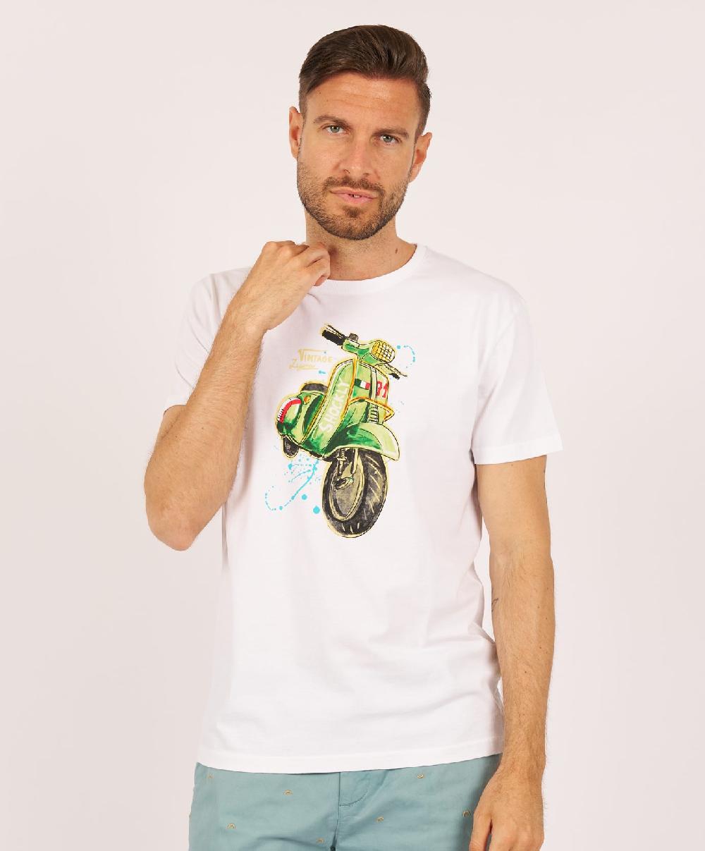 Shockly T-SHIRT-VESPA White
