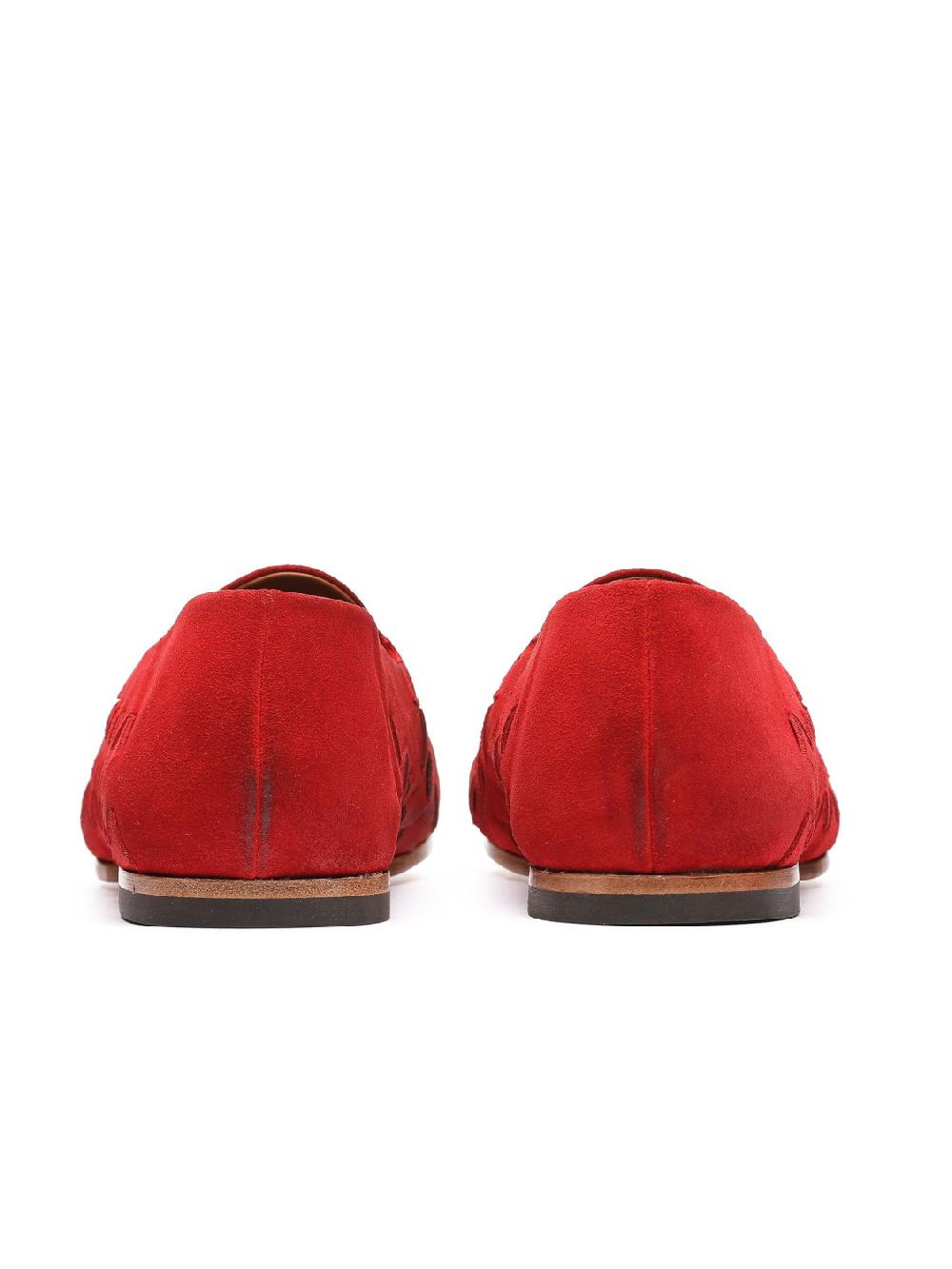 Silvano Sassetti Mocassini In Suede Rosso