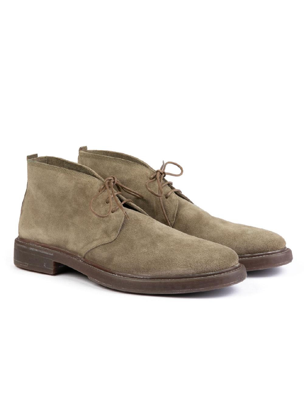 Silvano Sassetti Polacchini In Suede Color Tortora