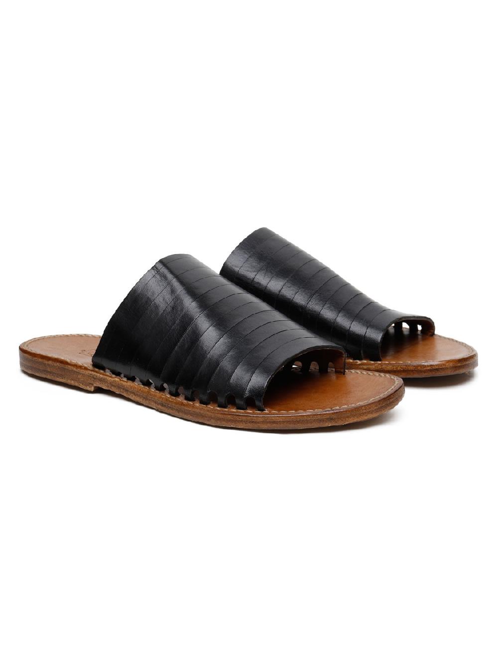 Silvano Sassetti Sandali Bassi In Pelle Nera