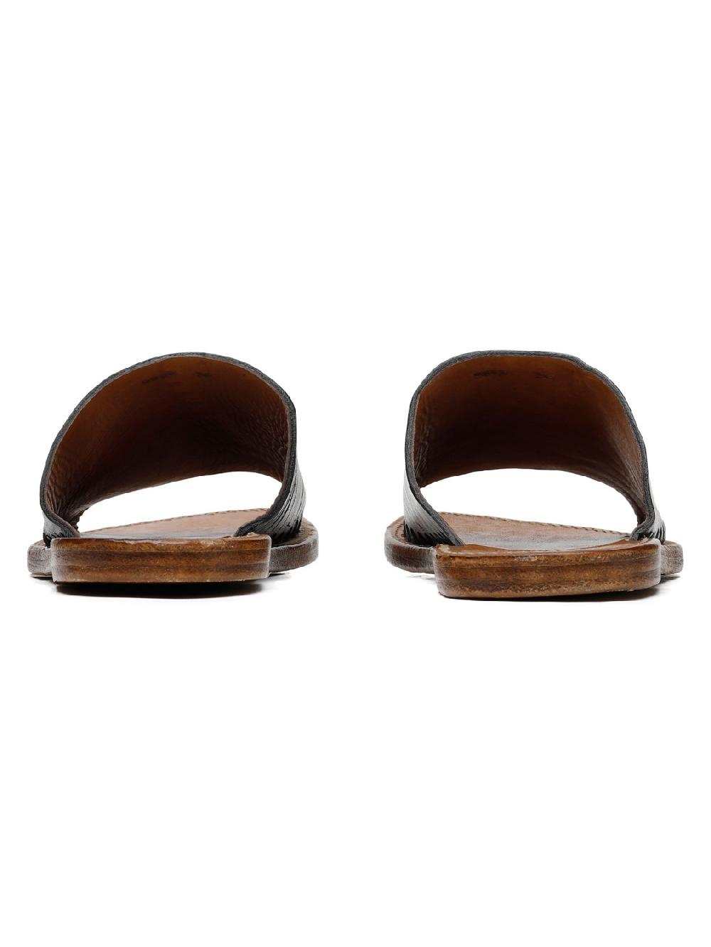 Silvano Sassetti Sandali Bassi In Pelle Nera