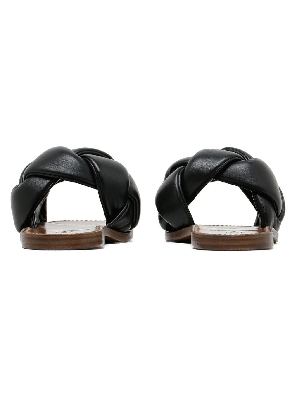 Silvano Sassetti Sandali In Pelle Intrecciata Nera