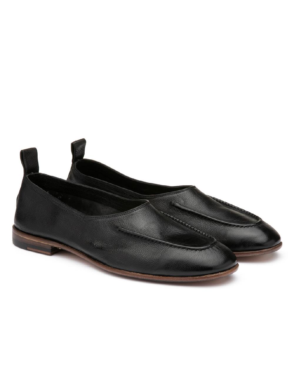 Silvano Sassetti Slippers In Pelle Di Colore Nero