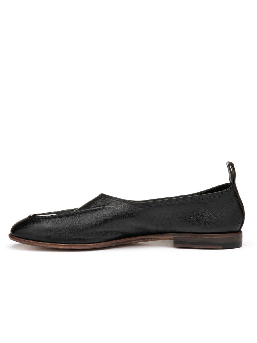 Silvano Sassetti Slippers In Pelle Di Colore Nero