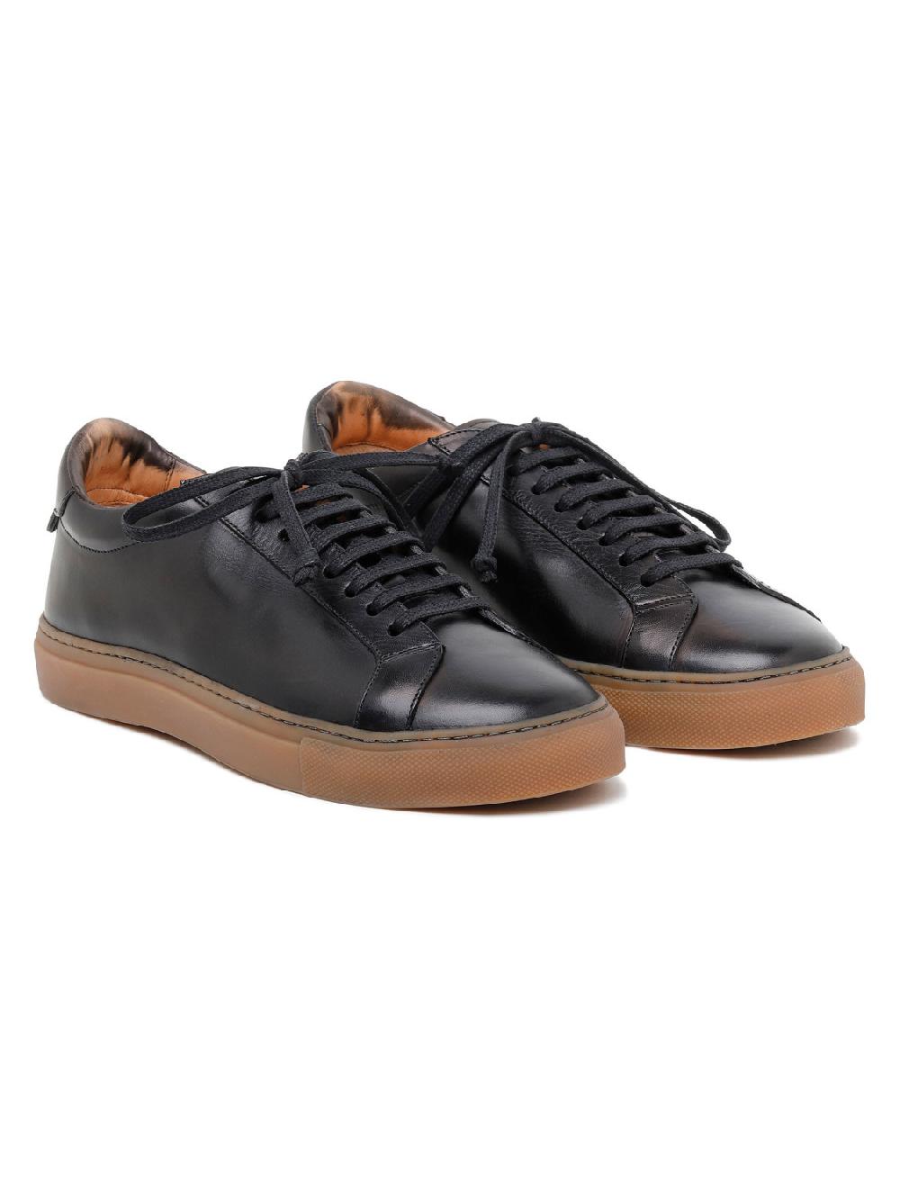 Silvano Sassetti Sneaker Romilly In Pelle Nera