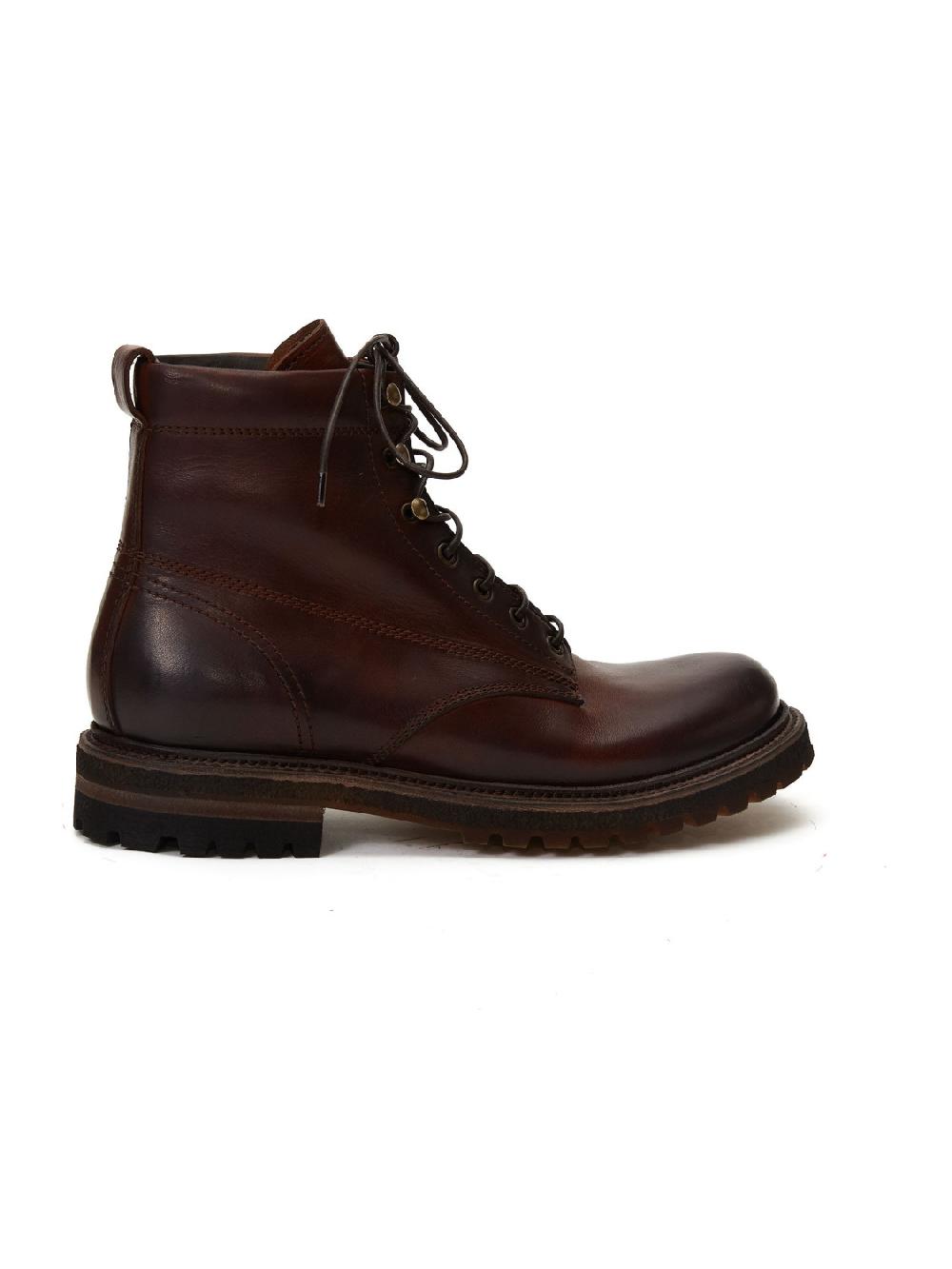 Silvano Sassetti Stivaletti in pelle marrone