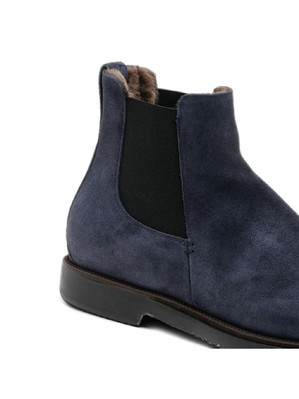 Silvano Sassetti Stivaletti In Suede Blu