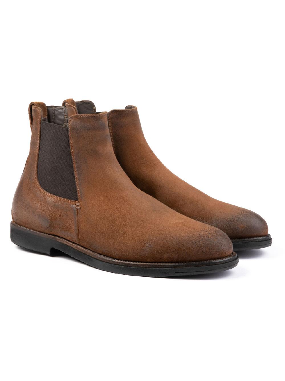 Silvano Sassetti Stivaletti In Suede Color Brandy