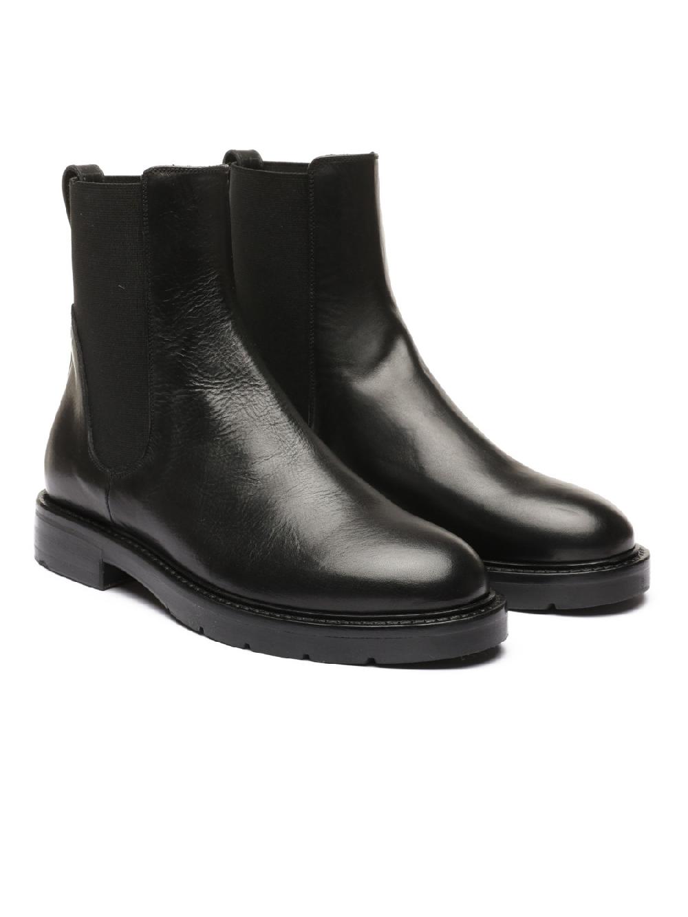 Silvano Sassetti Stivaletti Negri In Pelle Nera