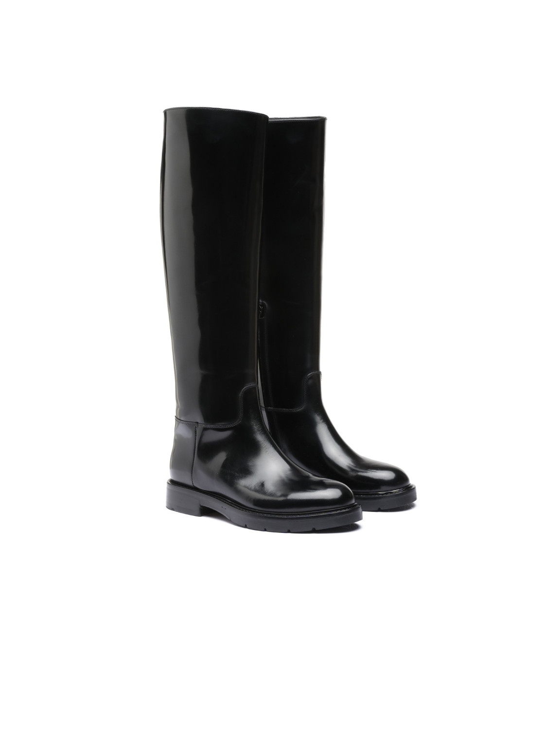 Silvano Sassetti Stivali Merini In Pelle Nera