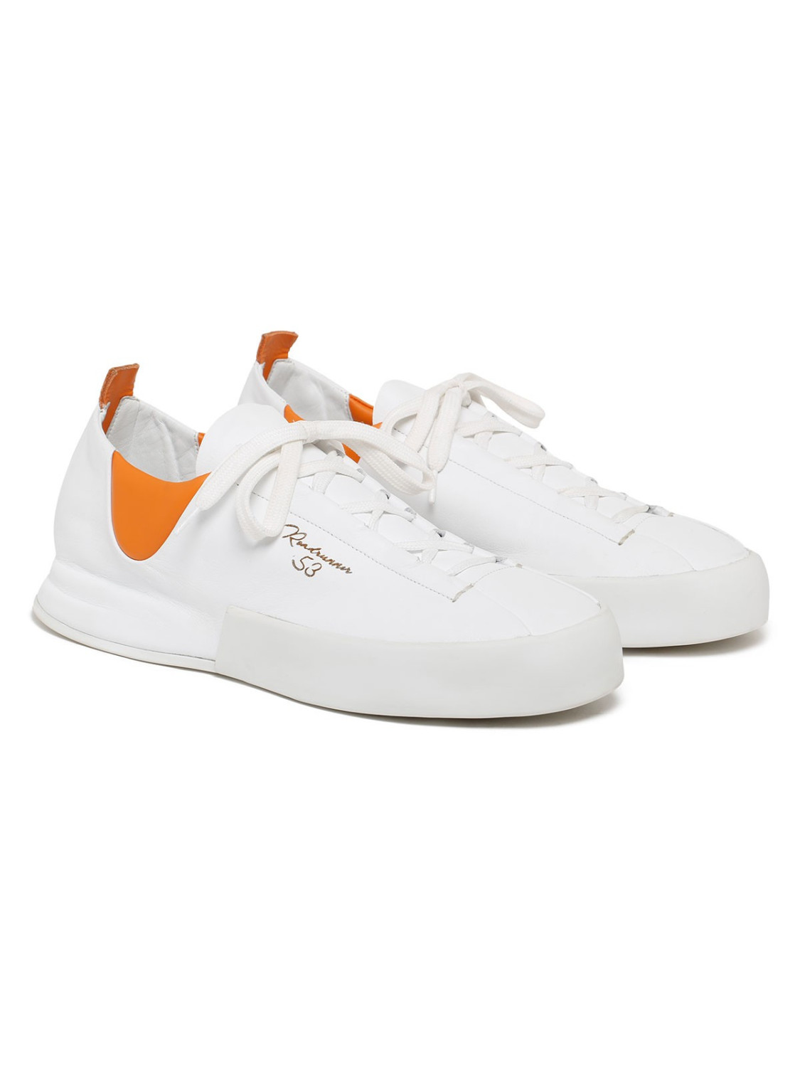 Silvano Sassetti Sneakers Incerti Bianco E Arancione