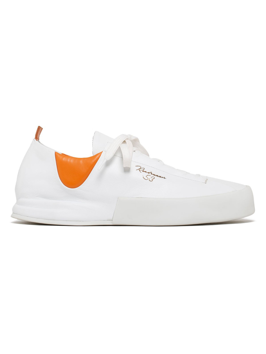 Silvano Sassetti Sneakers Incerti bianco e arancione