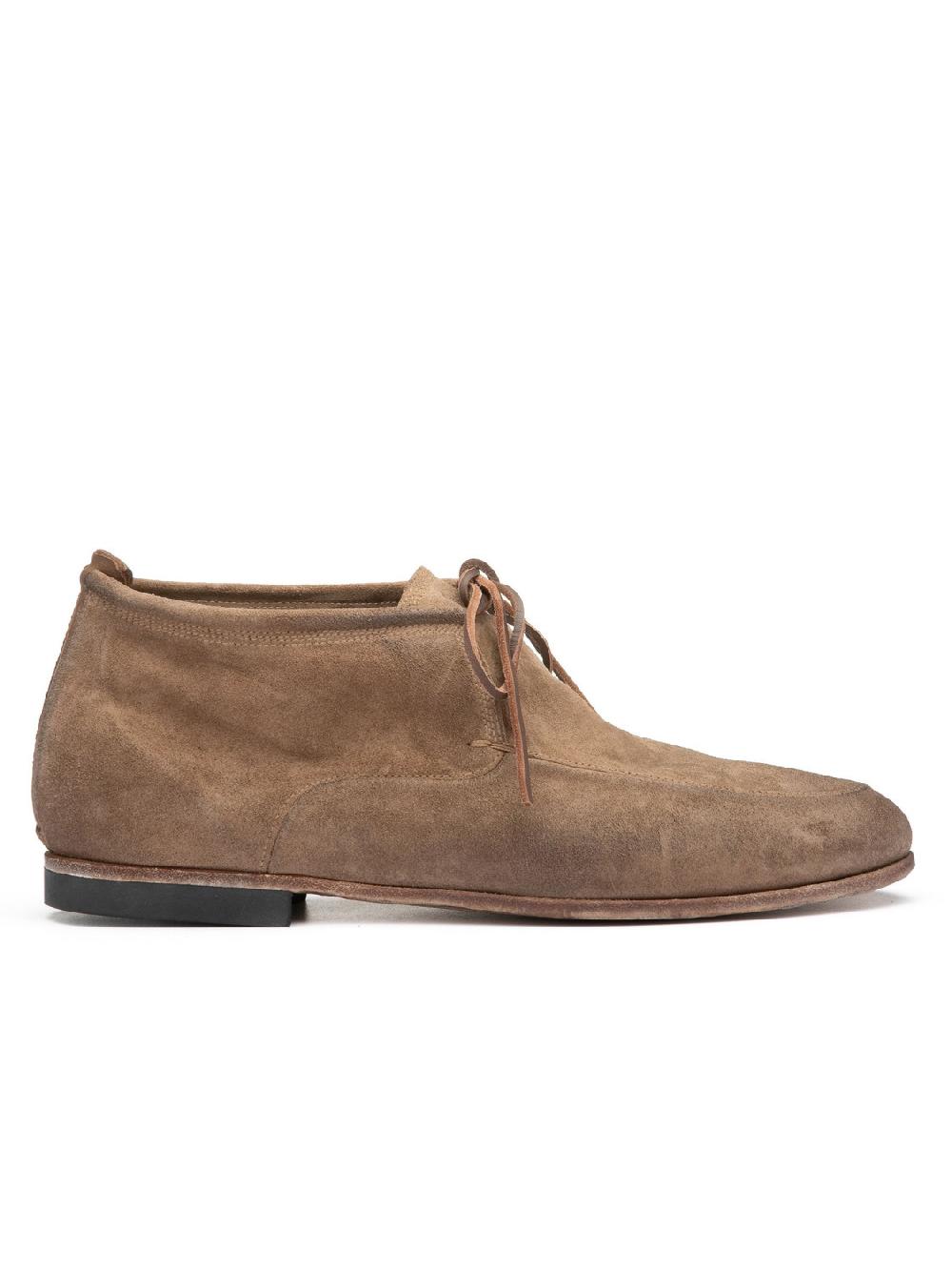 Silvano Sassetti Stivaletti Chukka in suede color argilla
