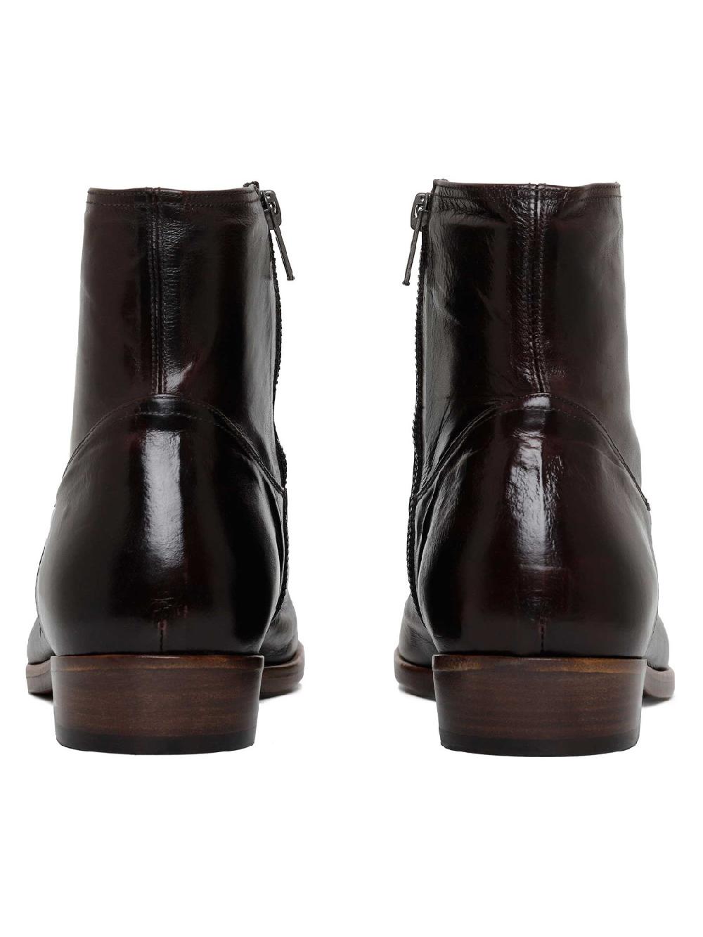 Silvano Sassetti Stivaletti In Jagger Marrone Scuro