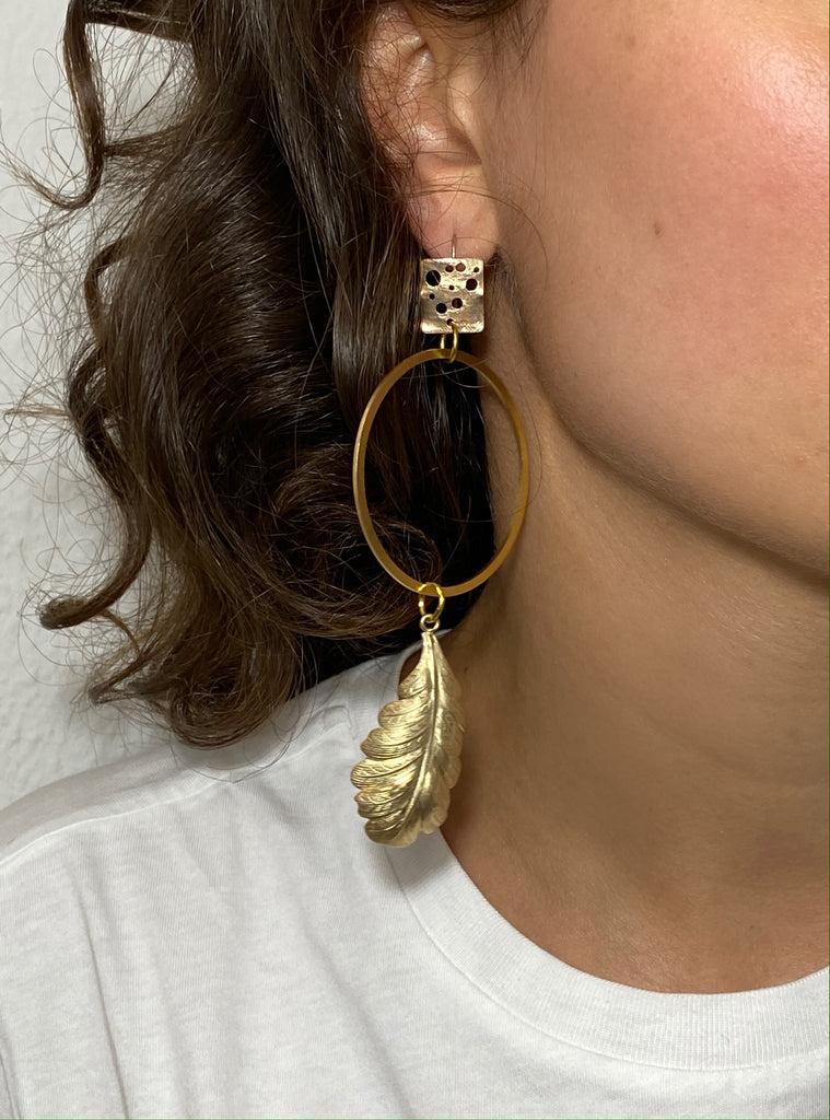 Silvia Gnecchi Feather Earrings