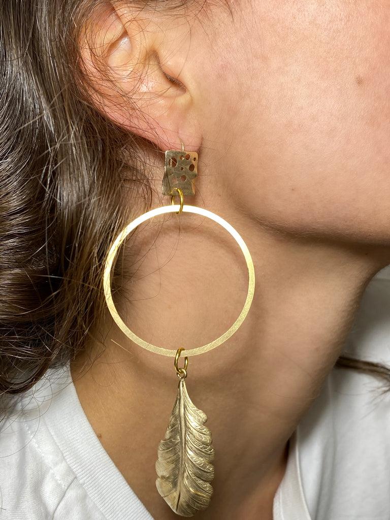 Silvia Gnecchi Feather Earrings