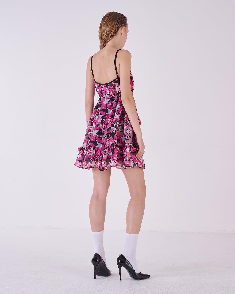 Silvian Heach Abito Con Balze A Fantasia