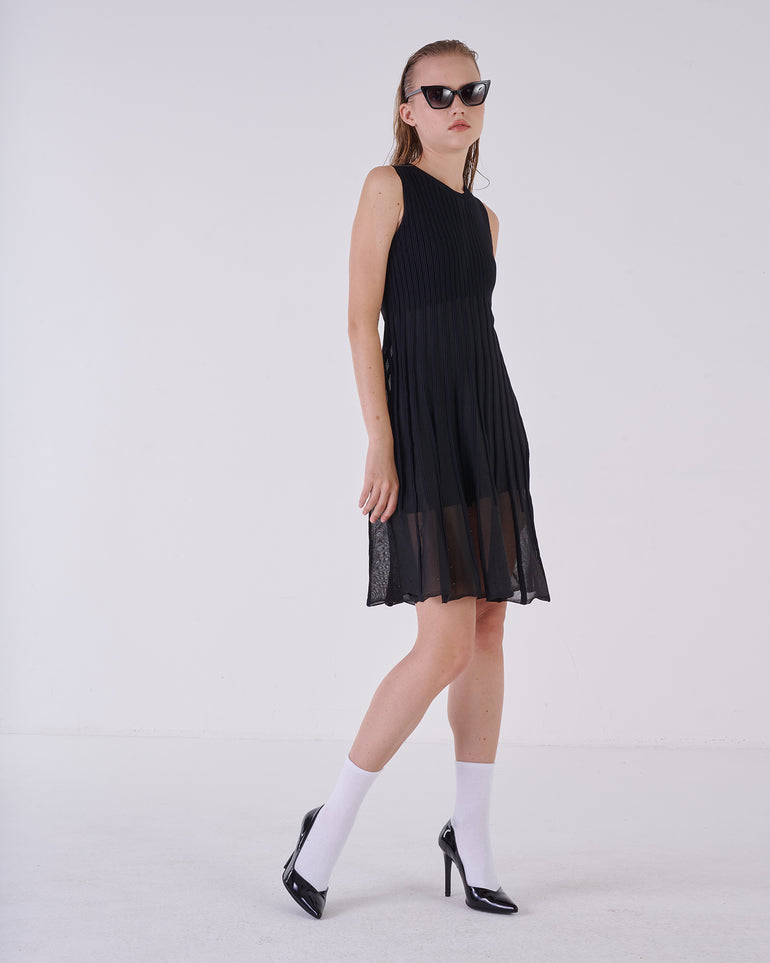 Silvian Heach Abito Con Gonna Plissettata