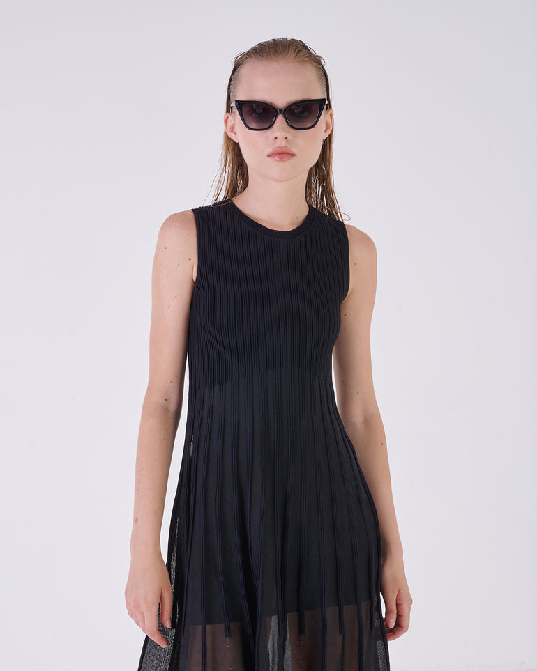 Silvian Heach Abito con gonna plissettata