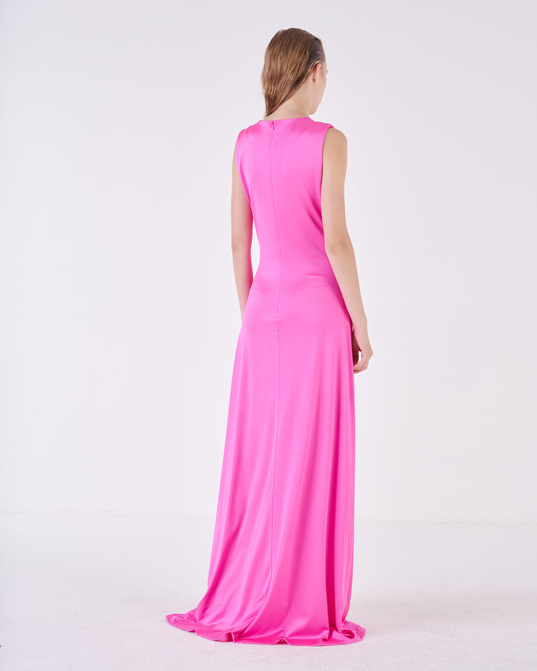 Silvian Heach Abito Lungo Con Spacco Laterale