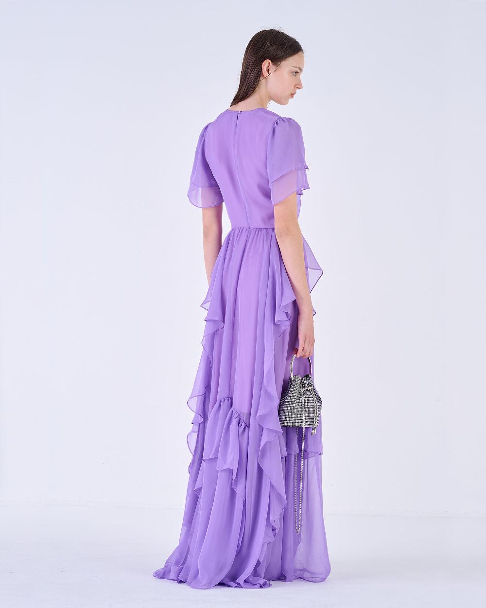 Silvian Heach Abito Lungo Con Volant