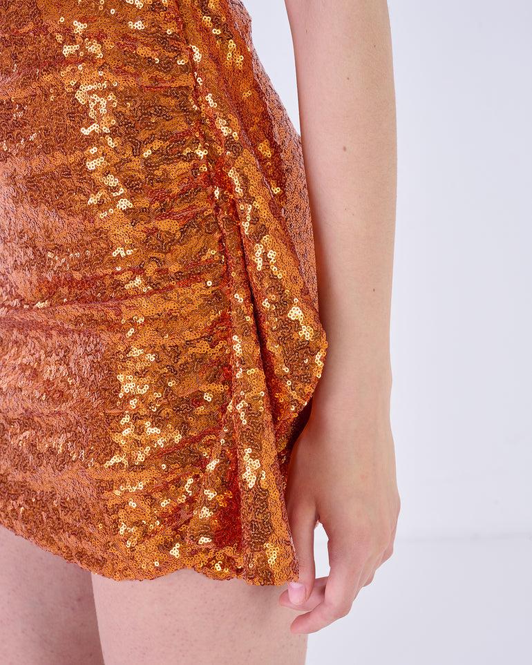 Silvian Heach Abito Monospalla Con Paillettes