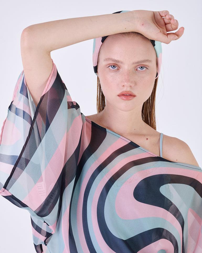 Silvian Heach Blusa Semitrasparente Multicolor