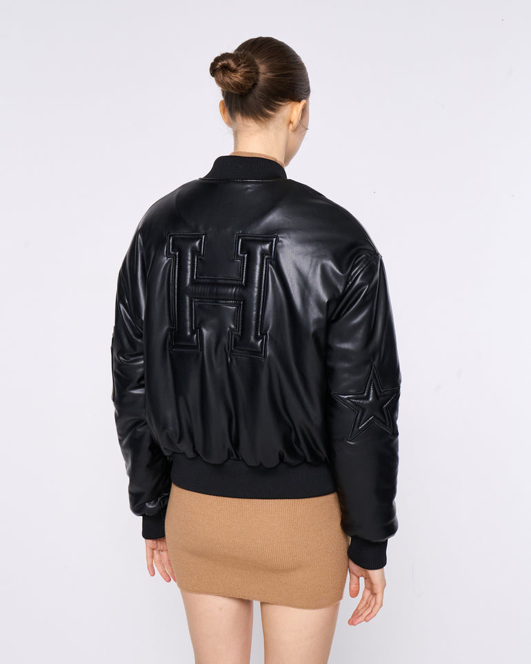 Silvian Heach Bomber In Ecopelle