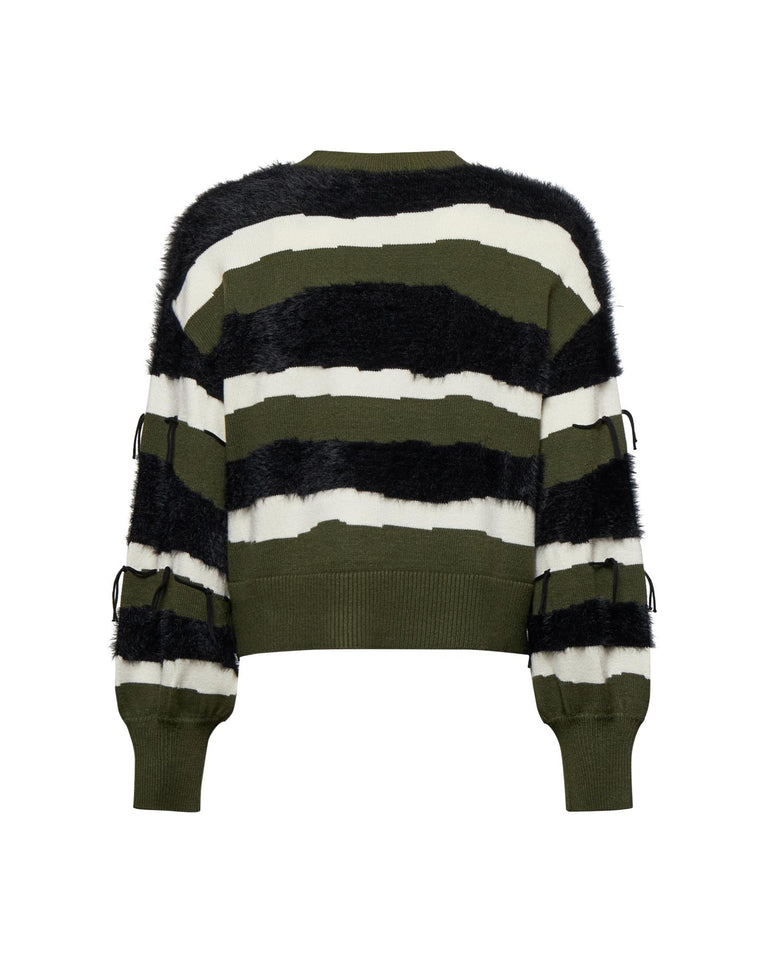 Silvian Heach Maglione Multicolor Con Frange